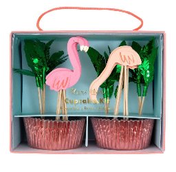 [MeriMeri] Neon Flamingo Cupcake Kit (24개 세트)_ME188494