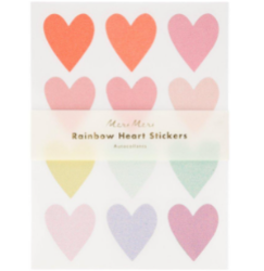 [MeriMeri] 메리메리 / Pastel Heart Glitter Stickers (set of 10 sheets)_ME206209