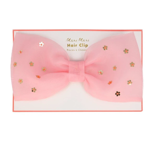 [Meri Meri] 메리메리 / Flower Sequin Bow Hair Clip_ME199516