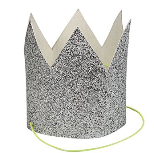 [Meri Meri] Mini Silver Glittered Crowns_ME5105