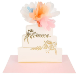 [MeriMeri] 메리메리 / 카드 / Floral Cake Stand-Up Card_ME208117